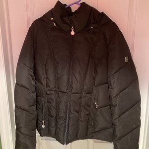 black winter jacket